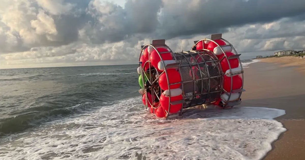 Florida Man Arrested for Trying to Cross Ocean in “Hamster Wheel”... Again